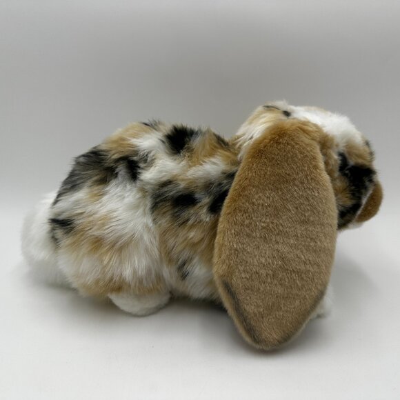 Living Nature 11" Dutch Lop Eared Bunny Rabbit Plush / Tan, White and Black - Picture 5 of 12